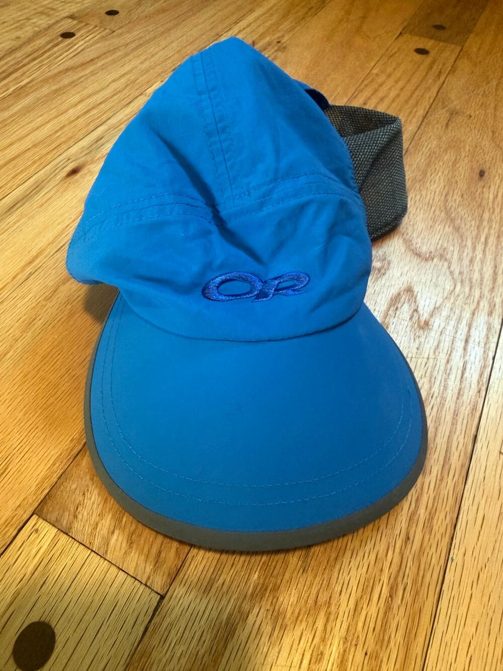 Outdoor Research Trail Running Hat Blue Lightweight Nylon Vented Hiking Cap